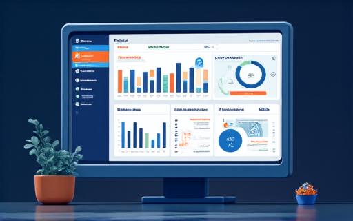 A clean dashboard showing key performance indicators and alerts.